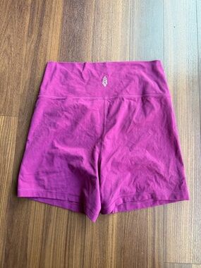 FP Movement by Free People High-Waist Raspberry Bike Shorts